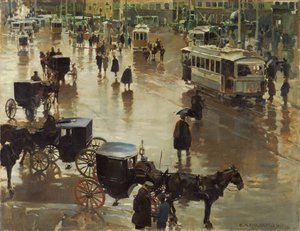 La Puerta del Sol, Madrid door Enrique Martínez Cubells