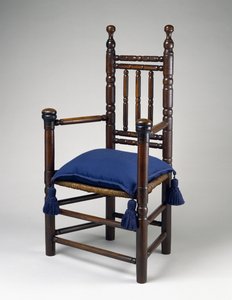 Grote stoel door Ephraim II Tinkham