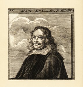 Artus Quellinus de Oudere, Vlaamse beeldhouwer door Erasmus (after) Quellinus