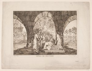 Minos en Voltaire door Erasmus Cristoffer Karlebye