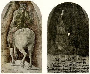 Ruiterfiguur voor de Garganelli-kapel in Bologna door Ercole de Roberti