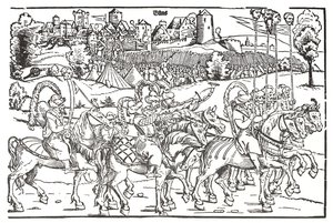 Fragment van een pamflet over de Turkse invasie van Hongarije door Erhard Schon