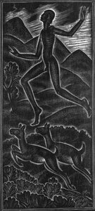 Fuge, dilecti mi voor canticum canticorum (In mijn vlucht zing liederen van zangers voor mijn plezier) door Eric Gill
