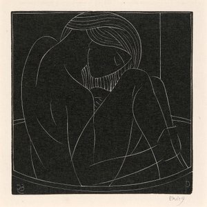 Meisje in het Bad door Eric Gill