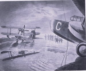 Ochtend op parade, uit British Adventure gepubliceerd door Collins, 1947 door Eric Ravilious