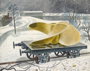 Scheepsschroef op een Spoorwagen
