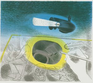 Onderzeese Serie: Inleidende Lithografie door Eric Ravilious