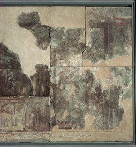 Investituurschilderij. Investituur van Zimri-Lim, vroeg 2e millennium voor Christus ... door Erich Lessing