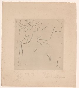 Abstracte compositie door Erich Wichmann (signed by artist)