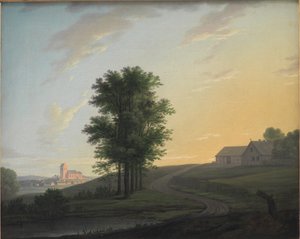 Avondlandschap bij Gentofte, ten noorden van Kopenhagen