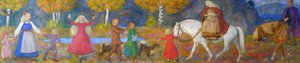 Kleine Kjersti en de Elvenkoning door Erik Theodor Werenskiold