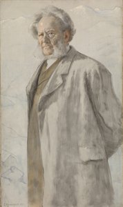 Portret van Henrik Ibsen 1828-1906, 1895