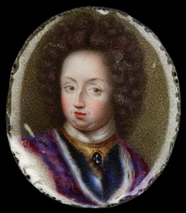 Miniatuur van Karel XI, Koning van Zweden door Erik Utterhielm