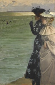 Badtijd aan zee door Ernest Ange Duez