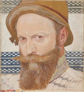 Zelfportret, 1911 door Ernest Bieler