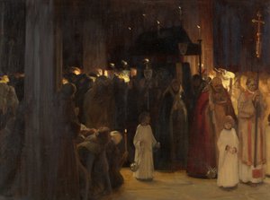 De begrafenis van William Canynges in de Redcliffe kerk