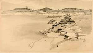 Fort Moultrie op de plaats van het oude Fort Sullivan