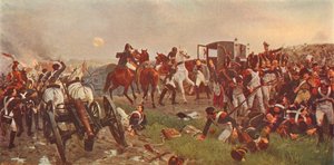 Op de avond van de Slag bij Waterloo, 1879 1906 door Ernest Crofts