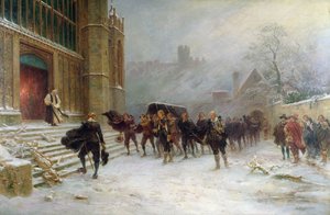 De begrafenis van koning Karel I - St. George