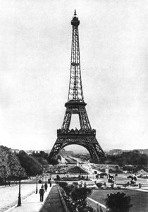 De Eiffeltoren vanaf Trocadero, Parijs, 1931