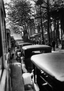 Verkeer op de Grands Boulevards, Parijs, 1931