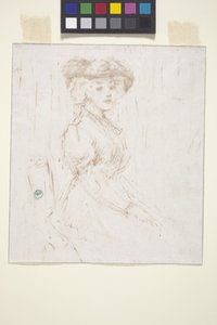 Zittende vrouw door Ernest Haskell