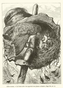 LEpouvantail, De goede moeder bracht hen hun gewone kost door Ernest Henry Griset