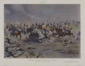 Charge van de 12e Huzaren bij de Slag van Marengo
