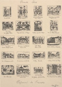 Eerste serie, classificaties van gravures door Ernest Laborde