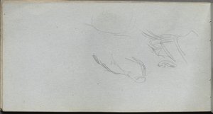 Schetsboek, pagina 72: Figurenstudie