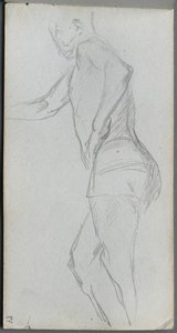 Schetsboek, pagina 87: Figurenstudie