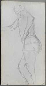 Schetsboek, pagina 87: Figurenstudie