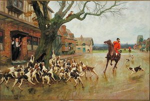 Een vos in nood door Ernest Pile Bucknall
