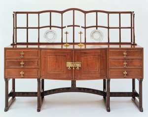 Buffet met bordenstandaard, 1915