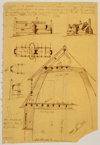 Uitzicht, plan en detail van huis