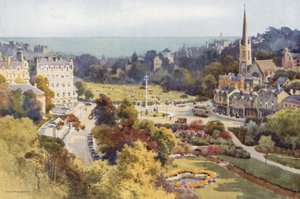 Bournemouth: Het Plein en de Tuin vanaf Mont Dore