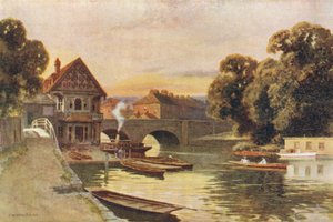 Folly Brug, Oxford door Ernest William Haslehust