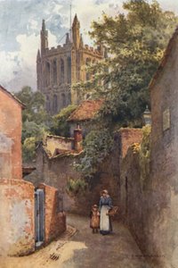 Gwynne Street vanaf de Geboorteplaats van Nell Gwynne door Ernest William Haslehust