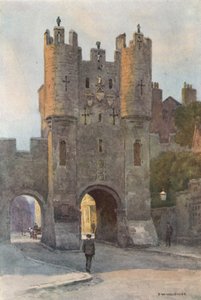 Micklegate Bar door Ernest William Haslehust