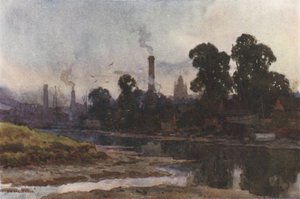 Newport vanaf de Medina door Ernest William Haslehust