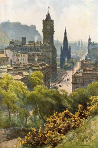 Princes Street vanaf Calton Hill