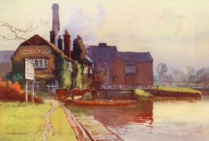 Rivier de Theems: Sandford (kleur litho)