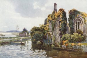 Ruïnes van Norman House, Christchurch door Ernest William Haslehust