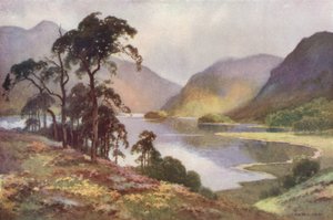 Thirlmere en Helvellyn door Ernest William Haslehust