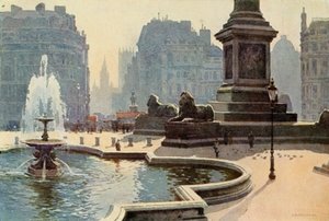 Trafalgar Square door Ernest William Haslehust