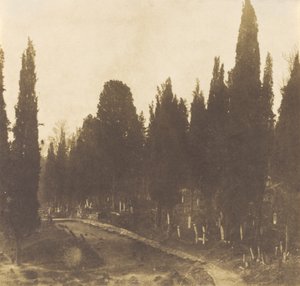 Turkije: Begraafplaats Scutari,1852 (foto) door Ernest de Caranza