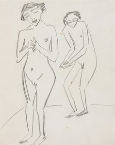 Man en vrouw door Ernst Ludwig Kirchner
