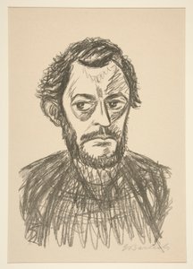 Zelfportret III door Ernst Barlach