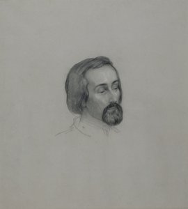 Portret van de dichter Heinrich Heine 1797-1856, 1851