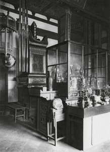 Fuchou, Ku shan, Yung tsuan sze, Fukien, Pagode van Relieken in de bibliotheek van het Klooster op Drum Mountain door Ernst Boerschmann